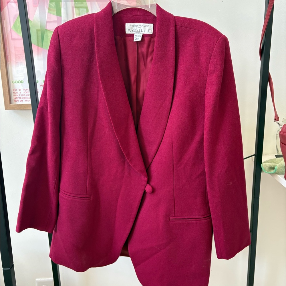 VINTAGE Rena Rowan Berry Blazer